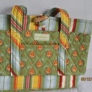 Longaberger Homestead Autumn Parsley Small  Tote/Purse. NWT